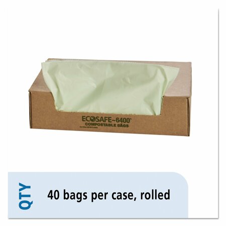 STOUT 48 gal Trash Bags, 42 in x 48 in, 0.85 mil, Green, 40 PK E4248E85